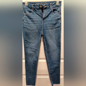 American Eagle Next  Level Stretch Curvy Hi Rise Jeggings Sz 10 #0451